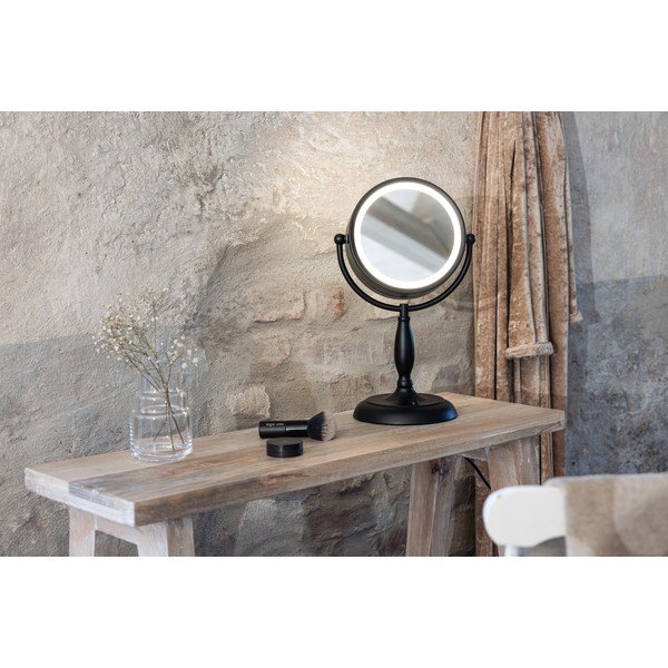 Matne čierna stolová lampa so skleneným tienidlom (výška  36 cm) Face – Markslöjd-image-4