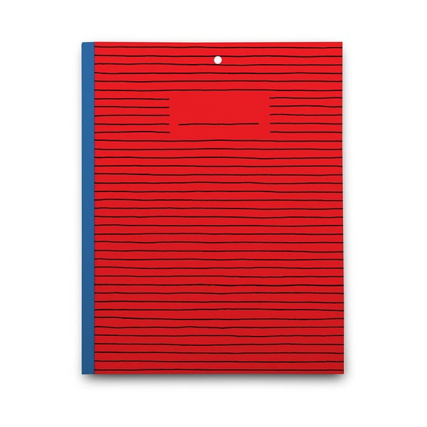 Zápisník Red Paper, červený