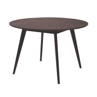 Čierny jedálenský stôl Rowico YuRAi , ∅ 115 cm