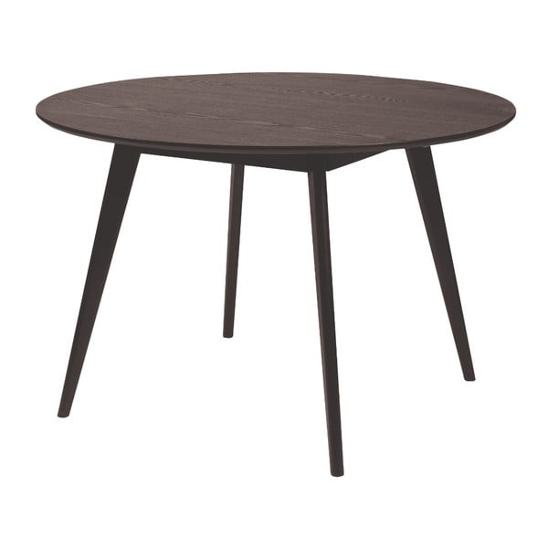 Čierny jedálenský stôl Rowico YuRAi , ∅ 115 cm
