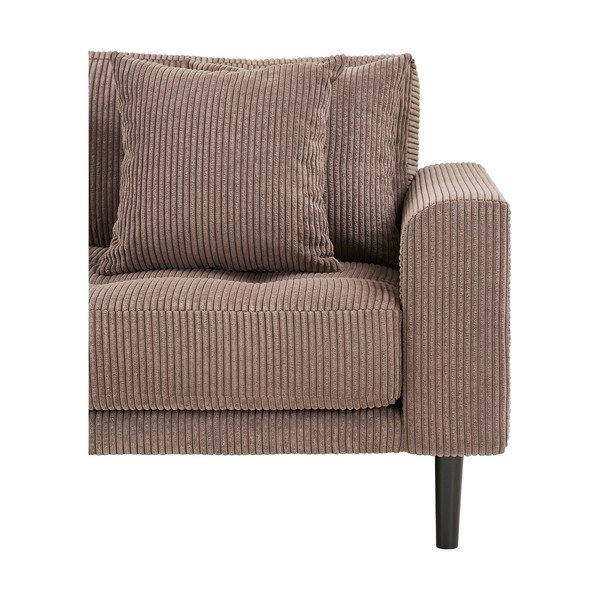 Hnedá menčestrová pohovka 210 cm Lido – House Nordic-image-4