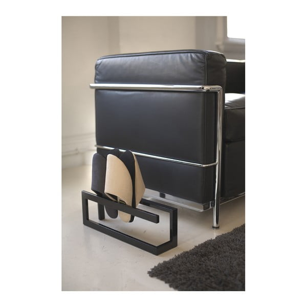 Čierny kovový stojan na prezuvky Line – YAMAZAKI-image-2