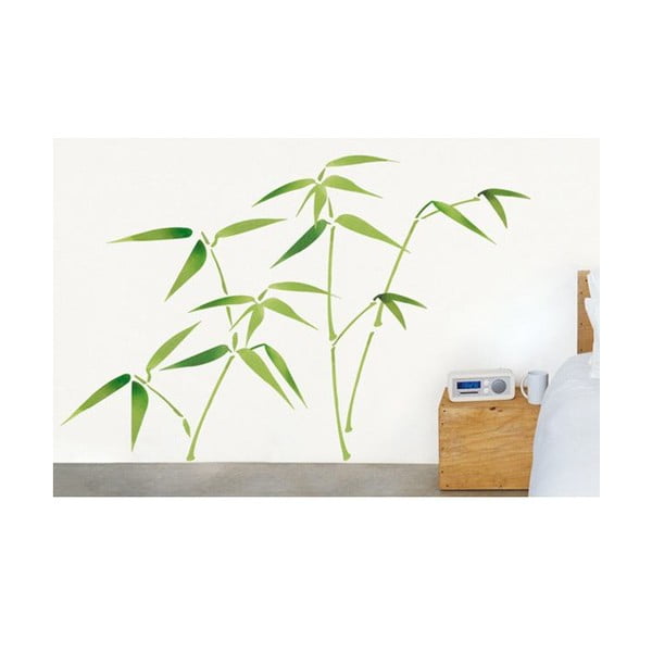 Samolepka na stenu Bambusové listy
