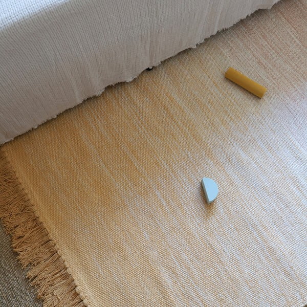 Oranžovo-ružový umývateľný koberec 100x150 cm Kirthy - Nattiot-image-2