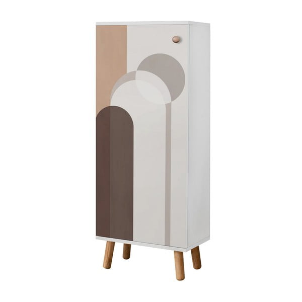 Biela skrinka 50x135 cm Vegas – Kalune Design