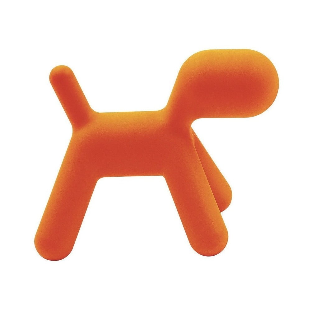 Oranžová detská stolička v tvare psa Magis Puppy, výška 34,5 cm