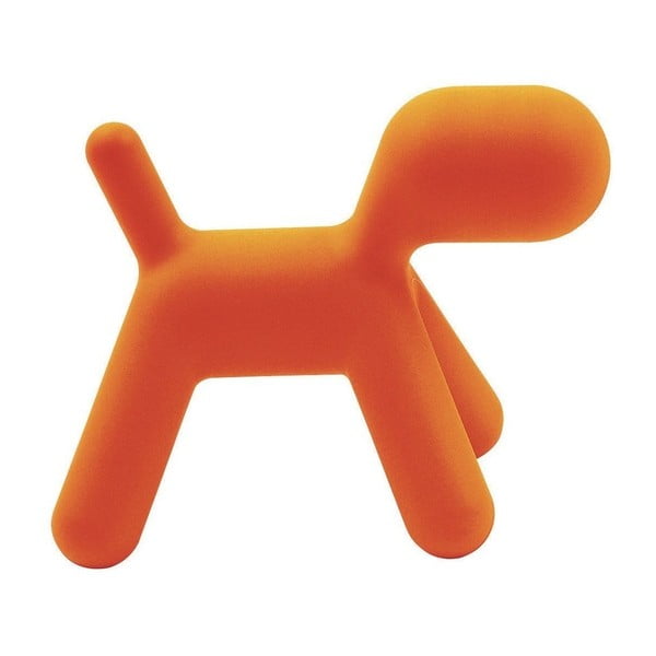 Oranžová detská stolička v tvare psa Magis Puppy, výška 34,5 cm