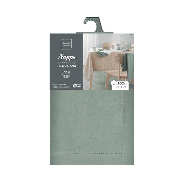 Bavlnený obrus možnosť prania 140x240 cm Charline – douceur d'intérieur