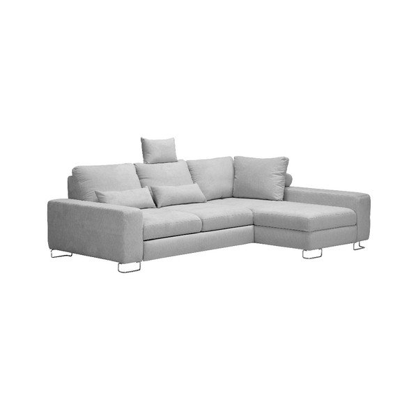 Svetlosivá rohová rozkladacia pohovka Windsor & Co Sofas, pravý roh Alpha-image-4