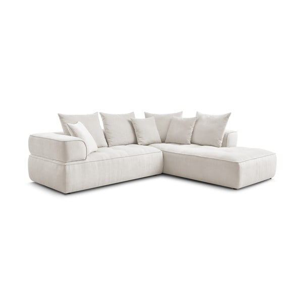 Béžová ženilková rohová pohovka (pravý roh/do L) Whesley – Bobochic Paris-image-3