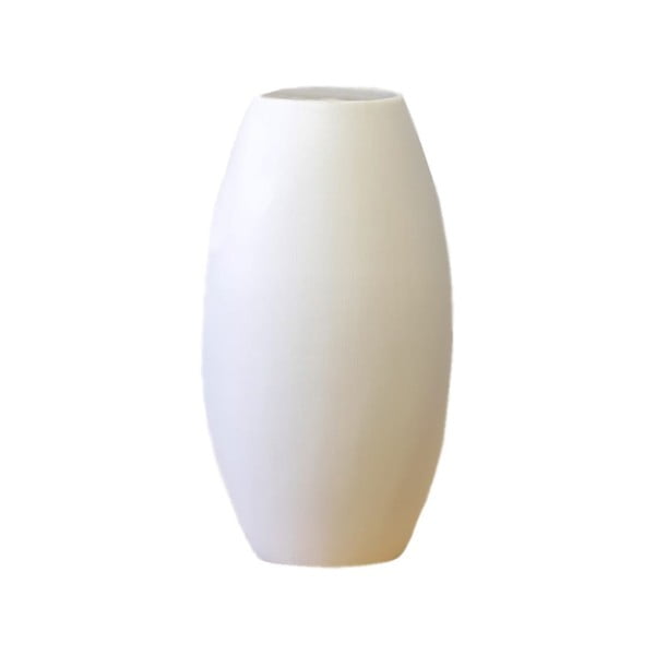 Biela keramická váza Rulina Roll, výška 23 cm