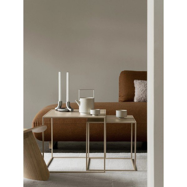 Biele kovové konferenčné stolíky v súprave 2 ks 50x60 cm Fera – Blomus-image-1