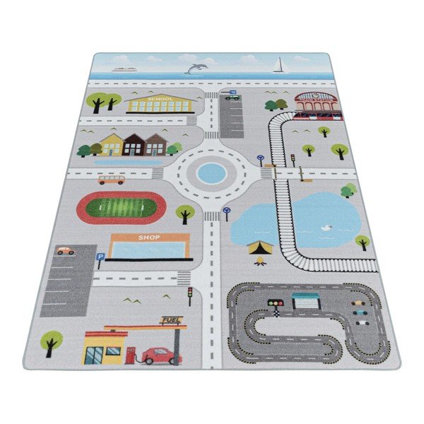 Sivý detský hrací koberec 140x200 cm Play – Ayyildiz Carpets-image-2