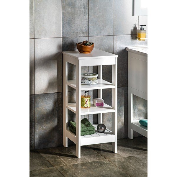 Biely kúpeľňový regál 36x86,5 cm Etide – Sapho-image-2