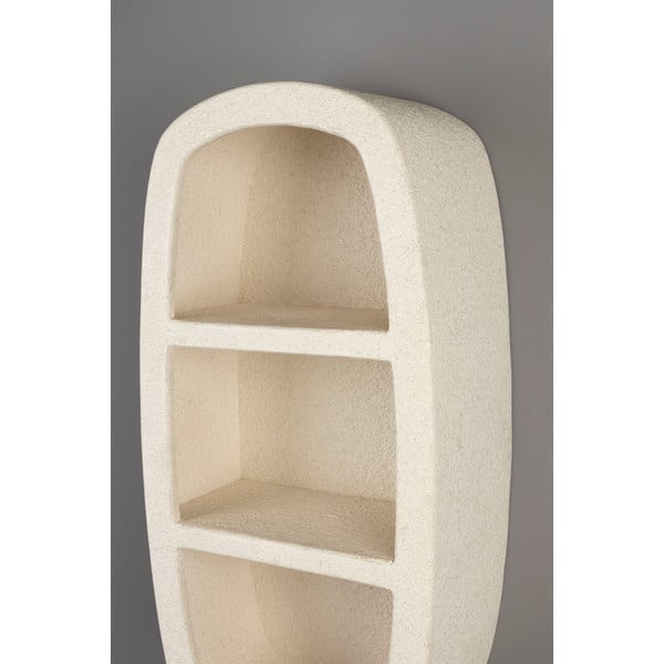 Krémová poschodová polica 23 cm Veda – Dutchbone-image-4