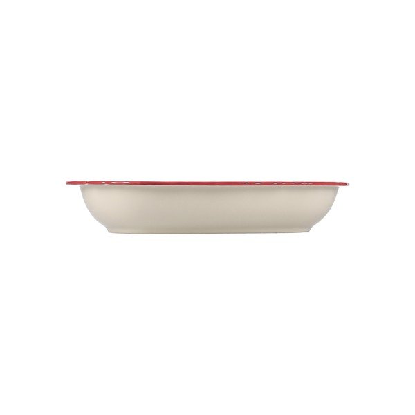 Vínovočervený/slonovinový servírovací porcelánový tanier Cyril – S|P Collection-image-4