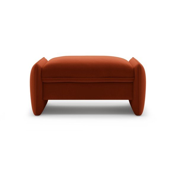 Zamatová podnožka v tehlovej farbe Georgia – Micadoni -image-1