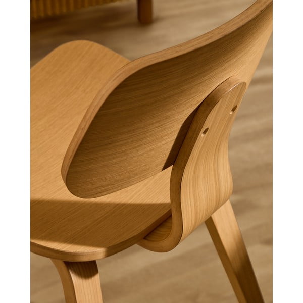 Jedálenská stolička v dekore duba v prírodnej farbe Gena – Kave Home-image-2