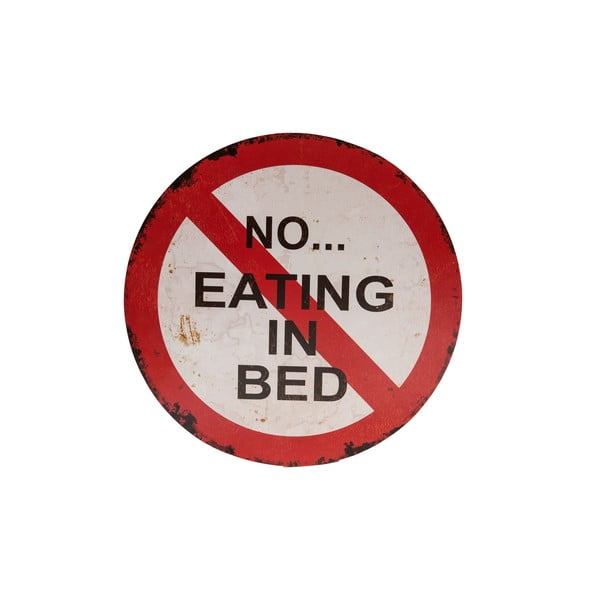 Ceduľa na stenu Novita No Eating In The Bed