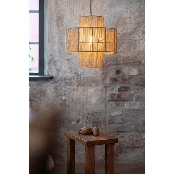 Závesné svietidlo v prírodnej farbe s tienidlom z juty ø 40 cm Soga – Markslöjd-image-2