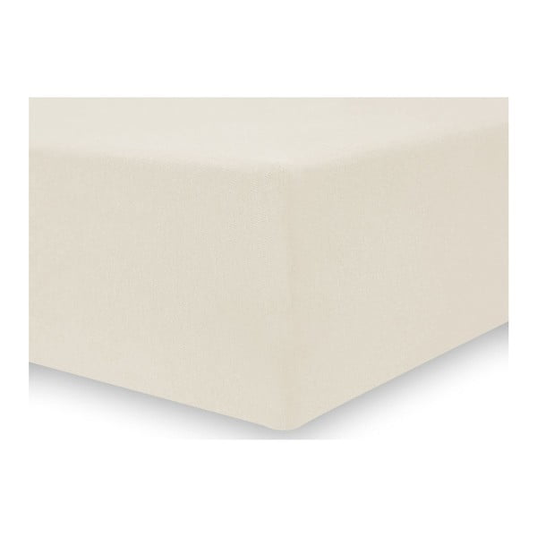 Krémová elastická plachta DecoKing Nephrite, 220/240 x 220 cm-image-1