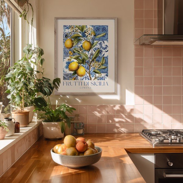 Tlačený obraz s rámom 40x50 cm Sicilia – Styler-image-1