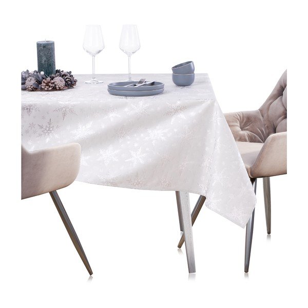 Obrus s vianočným motívom 140x240 cm White Christmas – Restilo-image-3