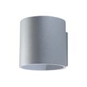 Sivé nástenné svietidlo Sollux Roda