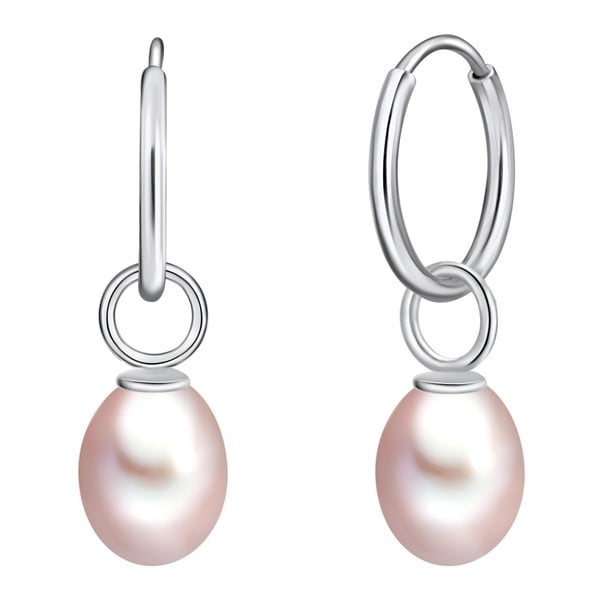 Fialové perlové náušnice Chakra Pearls