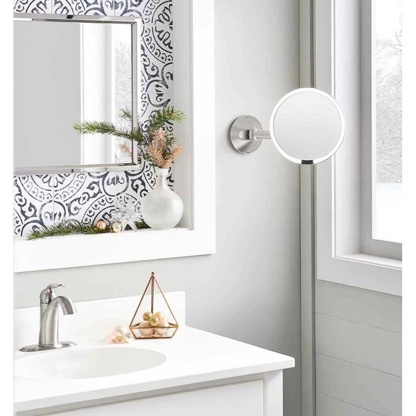 Kozmetické zrkadlo s osvetlením/zväčšovacie (10x) ø 12 cm Travel – simplehuman-image-4