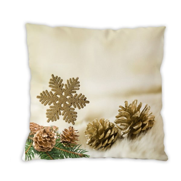 Obojstranný bavlnený vankúšik Forest Christmas, 40 × 40 cm