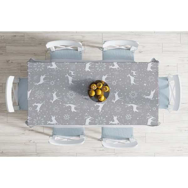 Vianočný obrus s prímesou bavlny Minimalist Cushion Covers Winter Wonderland, 140 x 180 cm-image-1