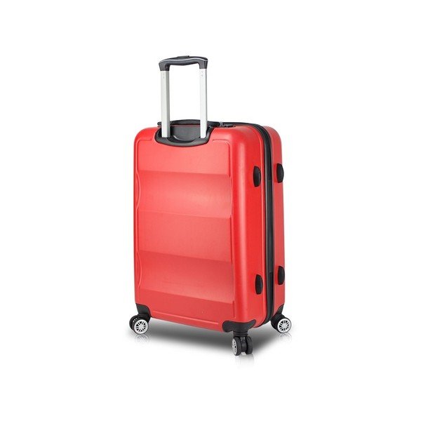 Červený cestovný kufor na kolieskach s USB portom My Valice COLORS LASSO Large Suitcase