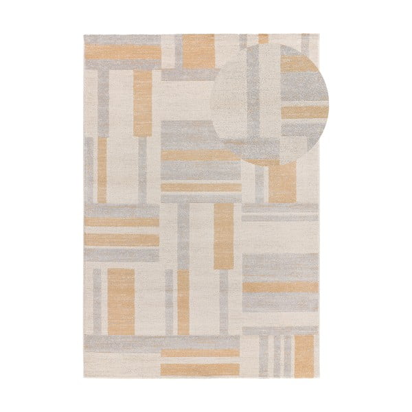 Koberec vo svetlosivej a krémovej farbe 160x230 cm Craft – Universal