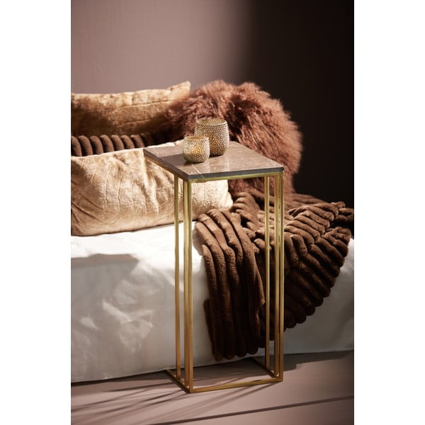 Hnedá deka z mikroplyšu 130x170 cm Vajen – Light & Living-image-2