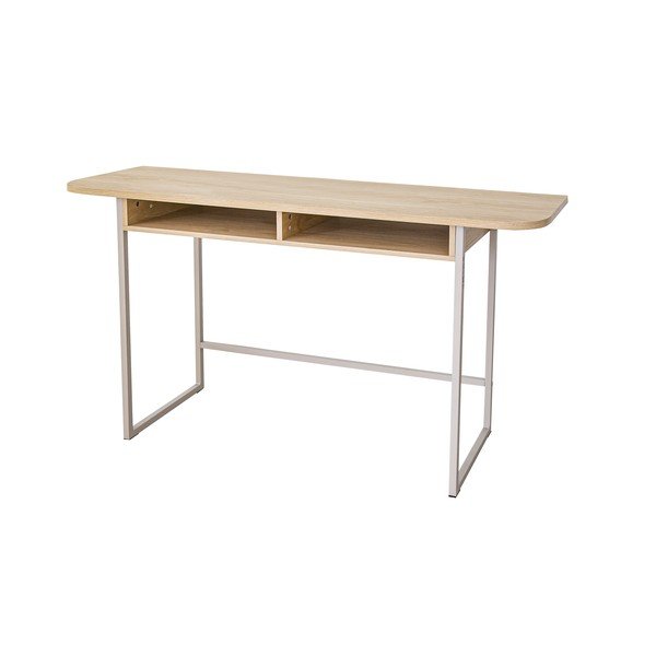 Konzolový stolík v dekore duba v prírodnej farbe 40x140 cm Darlington – Actona-image-2