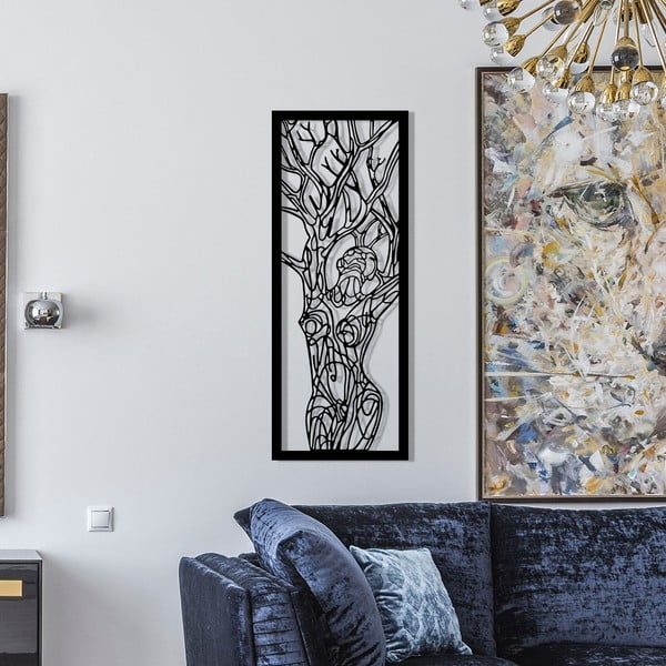 Kovová nástenná dekorácia 20x51 cm - Wallity-image-2