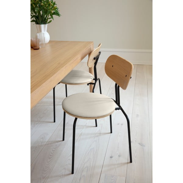 Čierno-krémová jedálenská stolička Curious – UMAGE-image-1