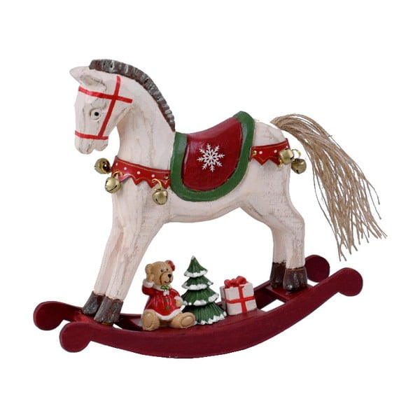 Dekorácie z dreva v tvare hojdacieho koňa Ego dekor Ponny, výška 19,5 cm