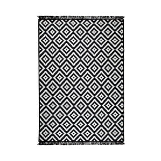 Čierno-biely obojstranný koberec Helen, 80 × 150 cm