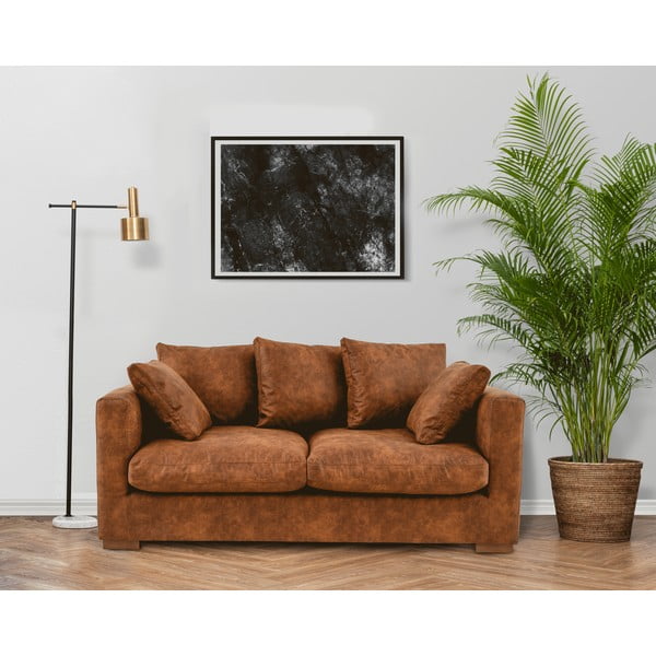 Koňakovohnedá pohovka 175 cm Comfy – Scandic-image-1