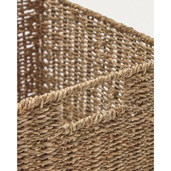 Košík do regálu z morskej trávy 32x32x33 cm Tossa – Kave Home-image-4