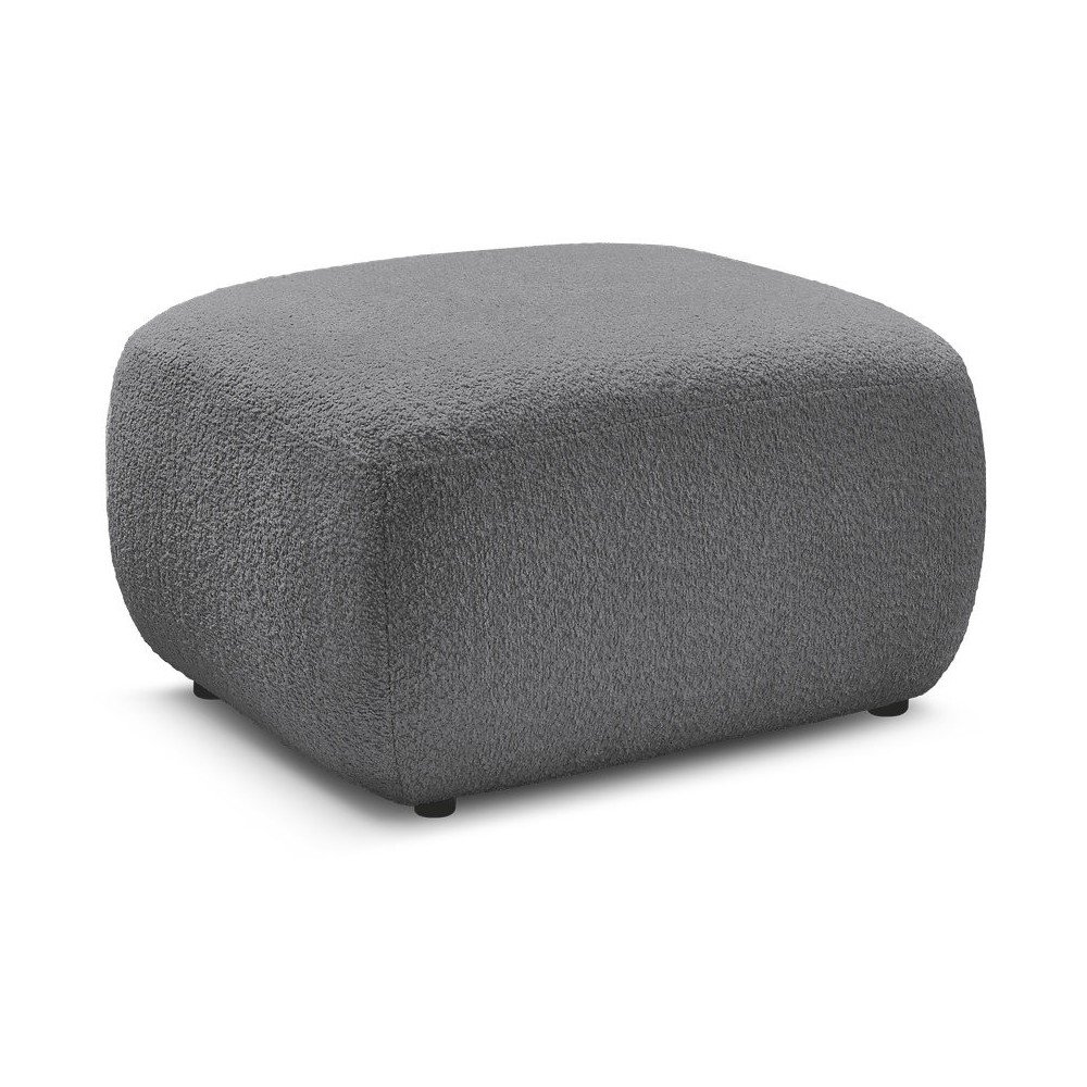 Sivá podnožka z textílie buklé Montaigne – Bobochic Paris