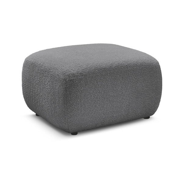 Sivá podnožka z textílie buklé Montaigne – Bobochic Paris