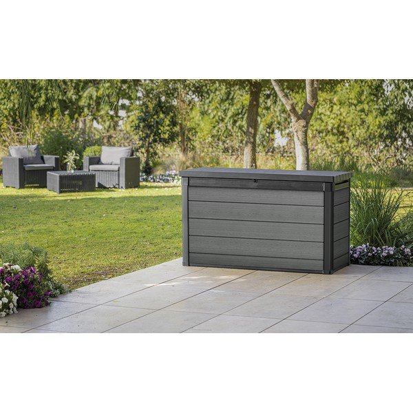 Sivý záhradný úložný box Cortina – Keter-image-1