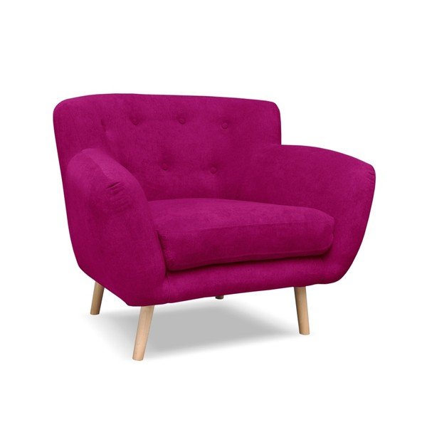 Tmavoružové kreslo Cosmopolitan Design London-image-2