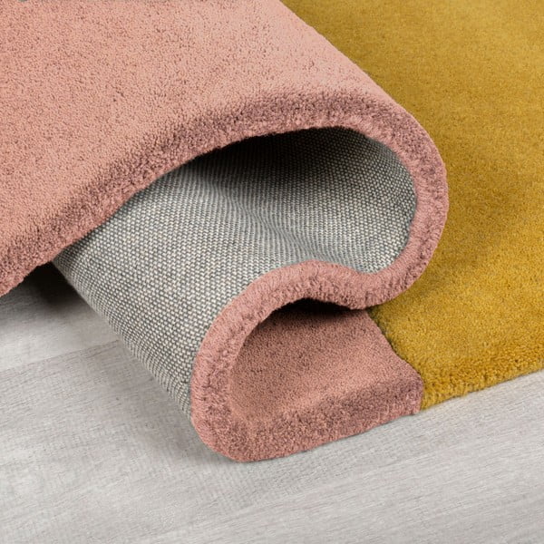 Modrý ručne tkaný vlnený koberec 120x180 cm Lozenge Bright Multi – Flair Rugs-image-3