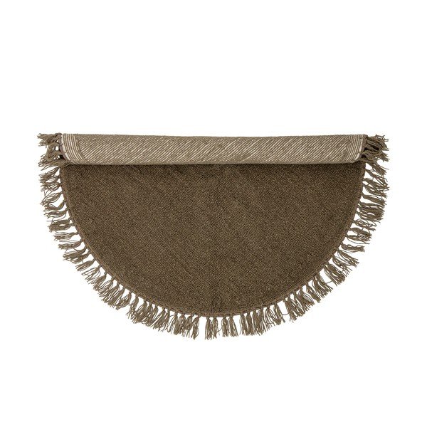 Hnedý vlnený okrúhly koberec ø 110 cm Lenea - Bloomingville-image-2