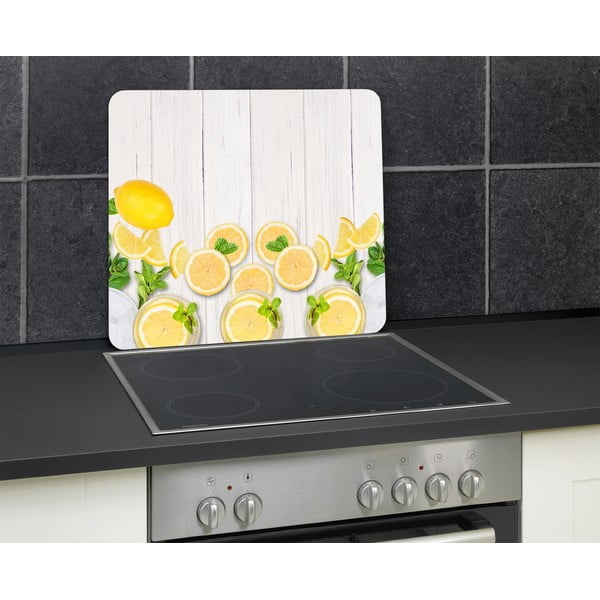 Kryt na stenu pri sporáku z tvrdeného skla 50x56 cm Lemons – Wenko-image-3