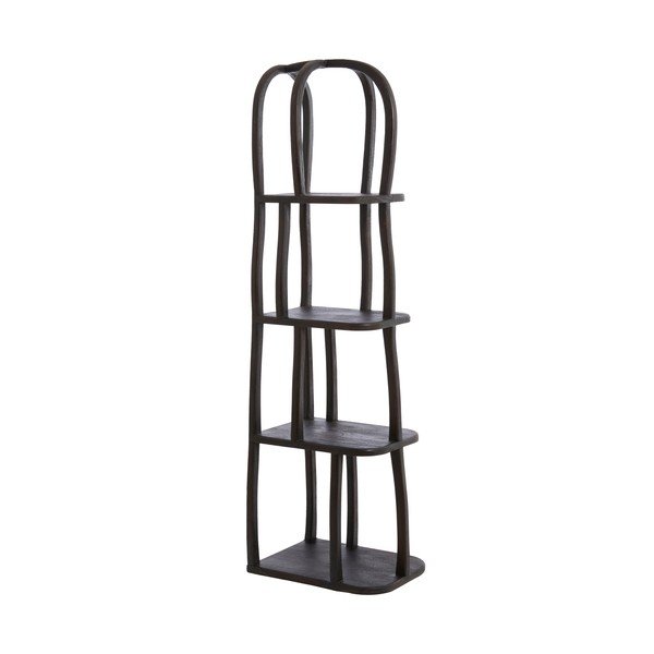 Regál z mangového dreva v tmavo prírodnej farbe 53x175x40 cm Lowe – Light & Living